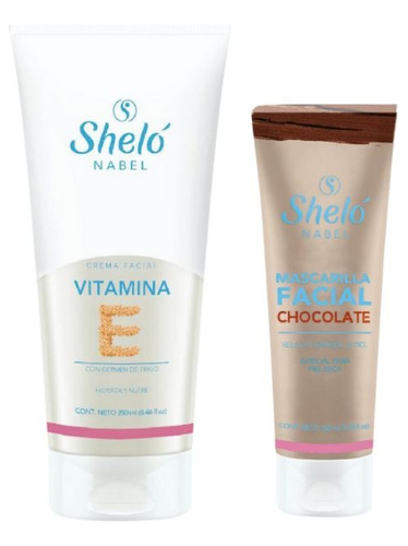 Crema Vitamina E + Mascarilla Facial De Chocolate Shelo