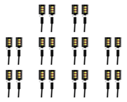 1 Par De Luces Atornilladas Para Matrícula De 12 V, Moto De