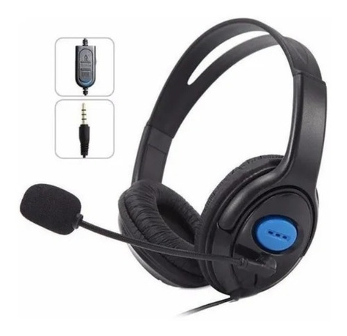 Fone Ouvido Headset Microfone Ps / 4 Jogos Online, Games 