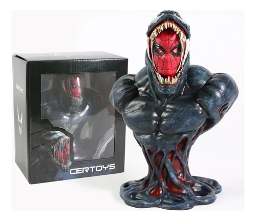 Colección De Modelos De Figuras De Busto De Spiderman Venom