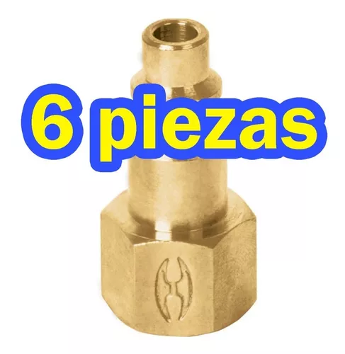 Conector rápido tipo m niquelado cuerda 1/4 npt macho Truper