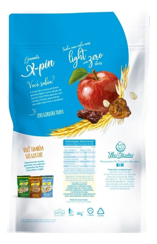 Kit 3 Granola Light Zero Açúcar Banana X-pin 200g cada Tia Sônia