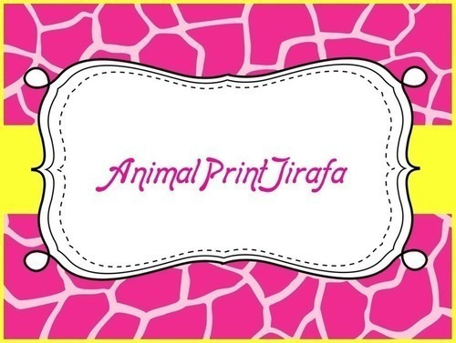 Kit Imprimible Para Tu Fiesta De Animal Print Jirafa