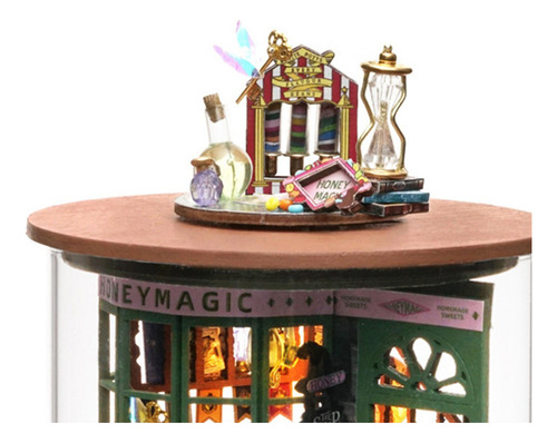 De Casa De Muñecas En Miniatura De Madera Diy, Botella De