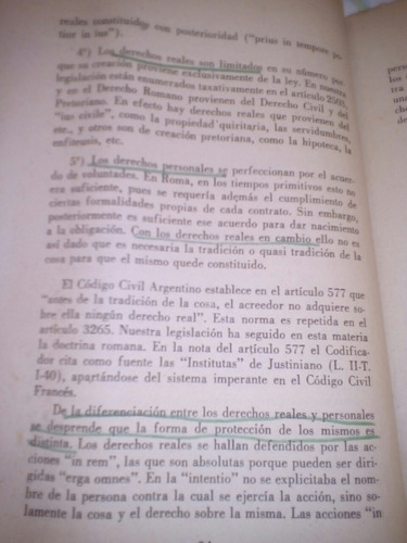 Los Derechos Reales En El Derecho Romano De De La Vega Migue (Usado)