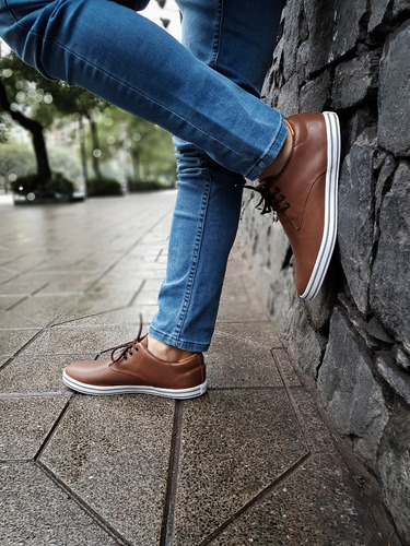 Zapatillas Zapato De Vestir Cuero Hombre Urbanas