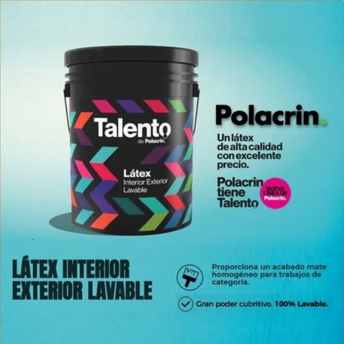 Imagen 4 de 10 de Latex Alto Rendimiento Pintura Exterior Interior 20 Polacrin