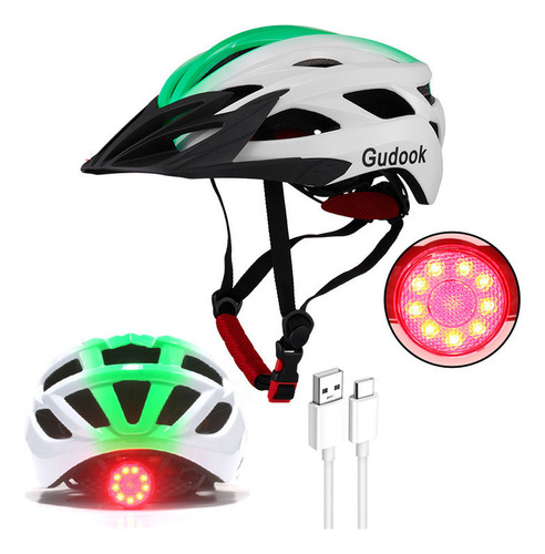 Casco De Skate Para Ciclismo Al Aire Libre Con Luces