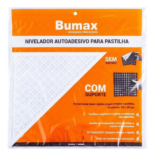 Nivelador Autoadesivo Para Pastilhas Bumax - Kit 50 Peças