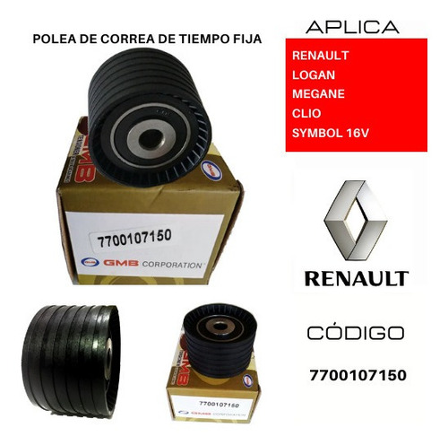 Polea Fija Renault Logan 1.6 16v