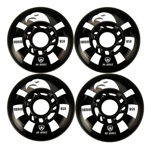 Ruedas Flying Eagle Rx Wings Negras  72/85a Set 4 Unidades