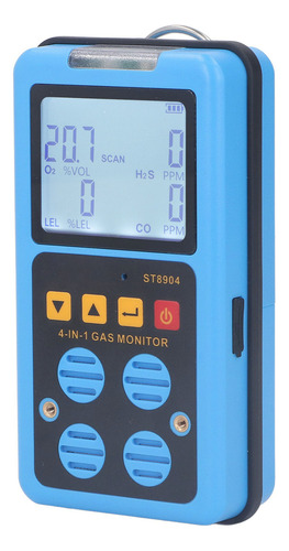 Monitor Multigás 4 En 1: Medición Precisa De Co H2s O2 Lel