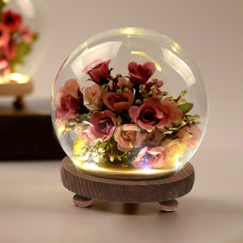 Vitrine De Vidro Transparente, Terrário Feito À Mão Para