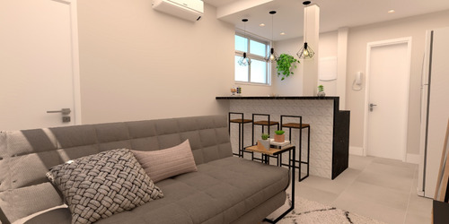 Imagem 5 de 27 de Copacabana Quarto/sala Com Suíte 44m