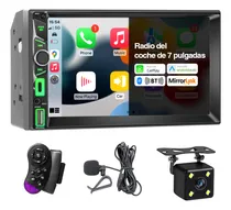Comprar 7'' Autoestéreo Auto Estéreo MP5 Carplay Android Auto Pantalla Táctil Mirrorlink Radio FM USB Type-C Bluetooth Y Cámara Negro