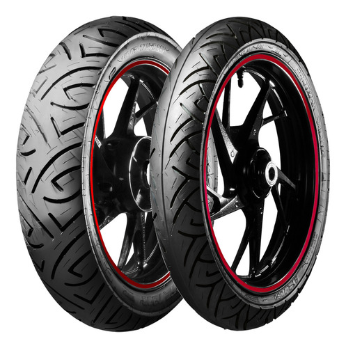 Par Pneu Dianteiro Traseiro Str7000 140/70-17 + 110/70-17