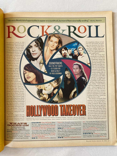 Revista Rolling Stone / The Hot List Issue Ago 1998 Impecabl (Usado)