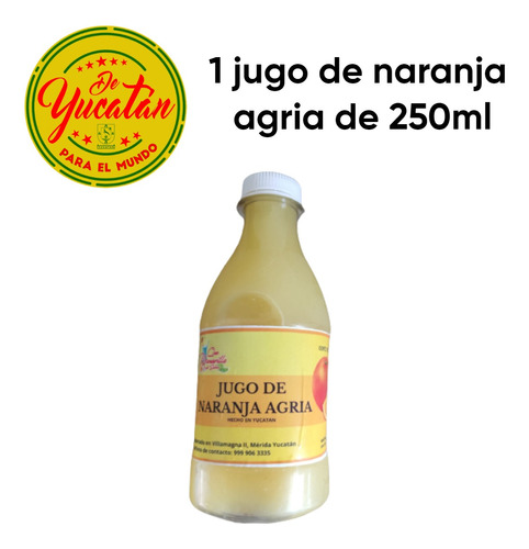 1 Jugo De Naranja Agria 250ml Yucatán-  Cochinita, Marinados