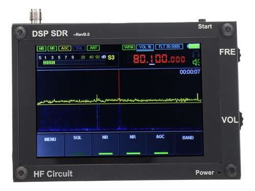 Receptor Inalámbrico Negro Ultrafino Dsp Sdr Ham Receiver