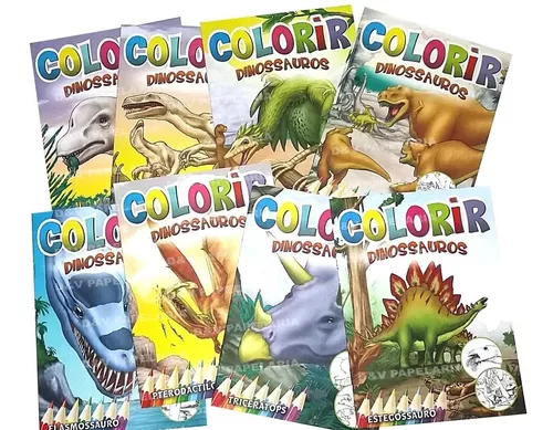 Revista De Colorir - Dinossauro Menina