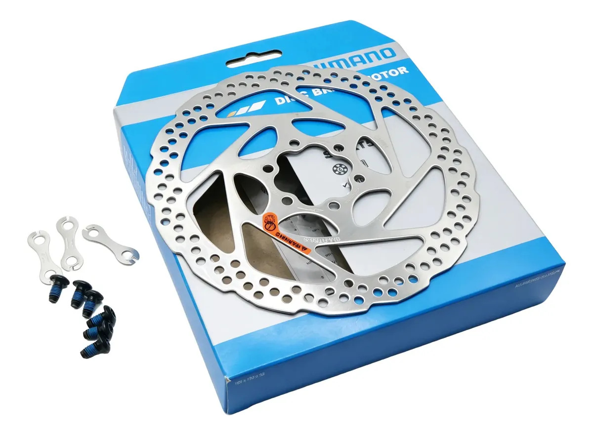 Rotor Freno De Disco Shimano Deore Sm-rt56 160mm 6 Tornillos Color Plateado