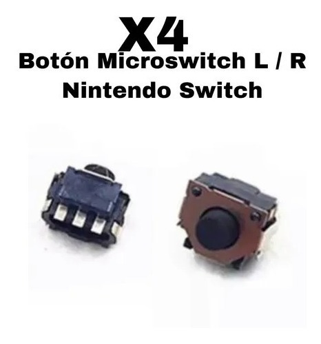 4 X Botón Microswitch L  R Para Joycon De Nintendo Switch