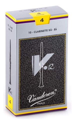 Palheta Para Clarinete Si Bemol Ou Dó Vandoren Cr194 Vandoren 4293 Dureza 4