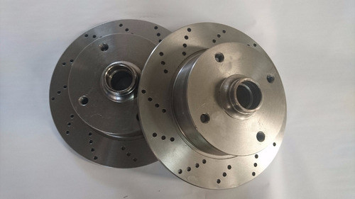Imagem 1 de 4 de Kit Freio Disco Pivo Fusca Sp2 Puma Pinça Grande S/ Espelho
