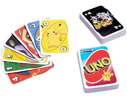 Juego De Cartas Uno Mattel Pokemon Edicion Especial