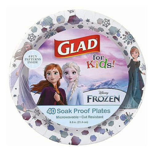 Glad For Kids Disney Frozen 8.5 Paper Plates | Disney