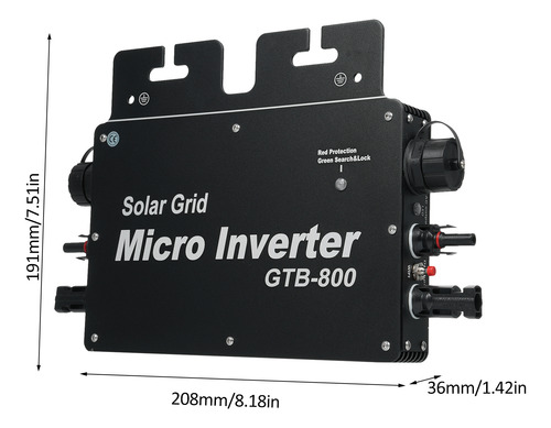 Inversor Inversor 800w Tie 120v Wifi Solar A Inversor