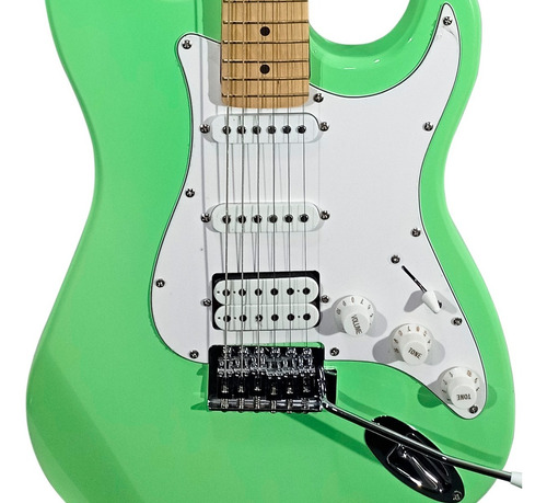 Guitarra Stratocaster Waldman St-211 St211 Verde