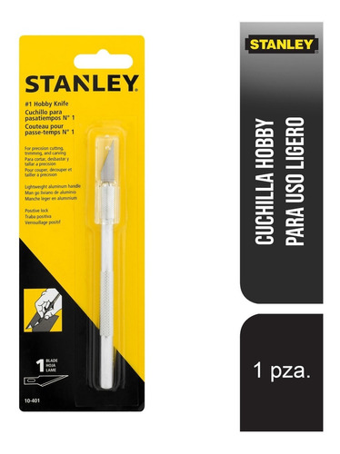 Stanley 10-401 Cuchilla Hobby Para Uso Ligero