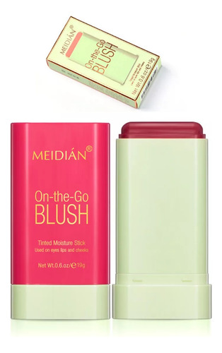 Blush Bastão Multiuso Boca Sombra Blush 3 Cores Impermeável Tom Da Maquiagem Hot Red