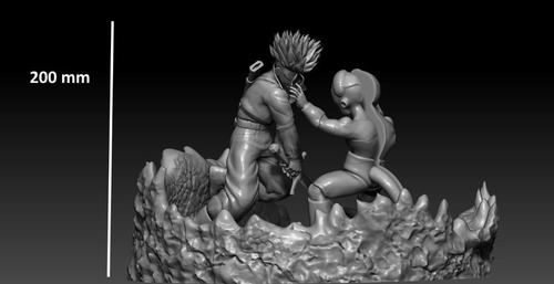 Archivo Stl Mecha Frieza Vs Future Trunks Para Impresion 3d