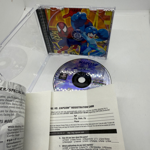 Marvel Vs Capcom Impecabl Completo En Caja Ps1 Playstation 1 (Usado)