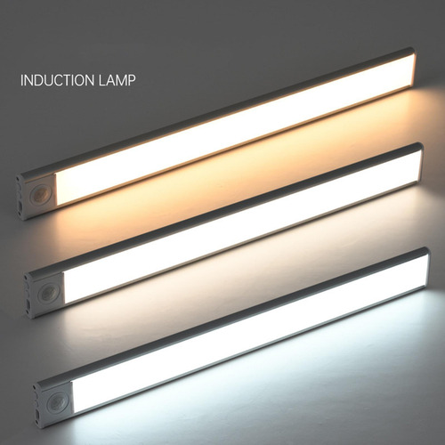 Luz De Movimiento, Usb, Luz Debajo Del Mostrador, 30cm Plata