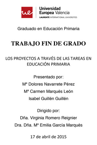 Libro Los Proyectos A Travã©s De Las Tareas En Educaciã³n...