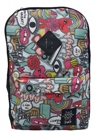 Imagen 4 de 10 de Combo Bolso Patin Artistico Mochila Doble Yuco + Cubre Patin