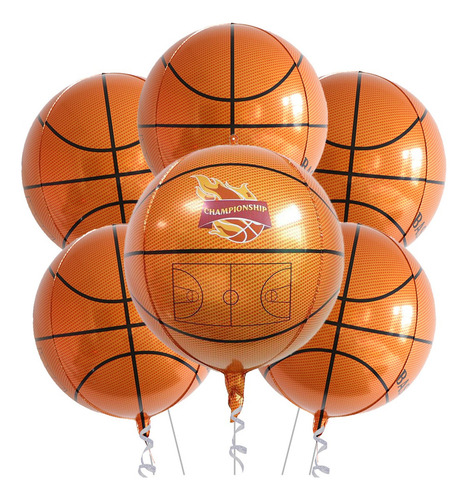 Decoración De Cumpleaños Con Globo De Baloncesto 4d