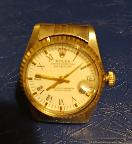 Rolex Datejust Metal Pulsera Funcionando Automatico Plateado Plateado Dorado (Usado)