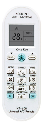 Control Universal Kt-e08 Aire Acondicionado 6000 En 1
