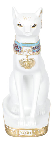 Desenho De Ornamento De Gato Egípcio Com Estatueta De Gatinh