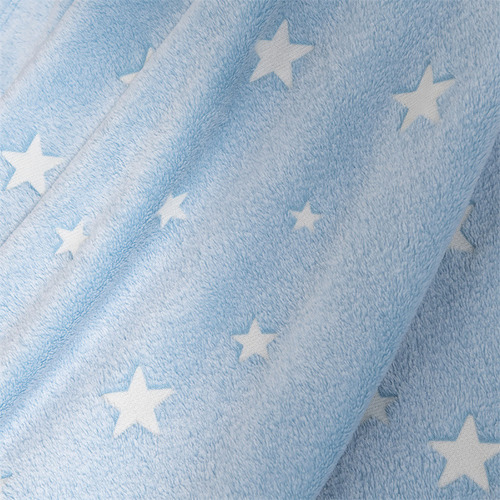 Manta De Franela Luminosa En Blanco Con Forma De Estrella Pe