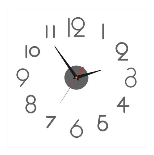 Reloj De Pared Adhesivo