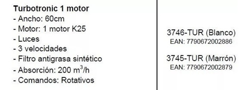 Imagen 7 de 7 de Purificador Sin Salida Spar Turbotronic 3711 Envío Y Cuotas!