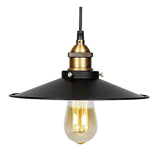 Lampara Led Colgante Individual Vintage 30cm E27 Jd-14 Metal