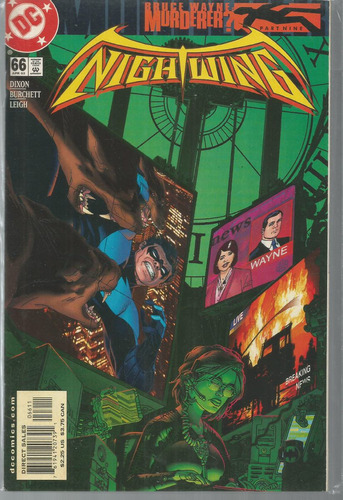 Nightwing N° 66 - Em Inglês - Editora Dc - Formato 16,5 X 26 - Capa Mole - 2002 - Bonellihq Cx445 G23