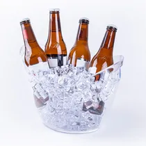 Comprar 10 Hieleras Acrílico Plástico Bares Cerveza Ron Tequila 4l