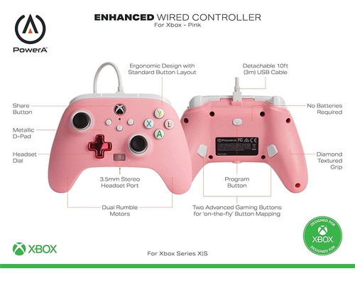 Imagen 2 de 4 de Gamepad Powera Para Xbox One Y Series X/s